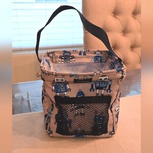 Thirty-One Littles Carry-All Caddy Robot Print with Handle